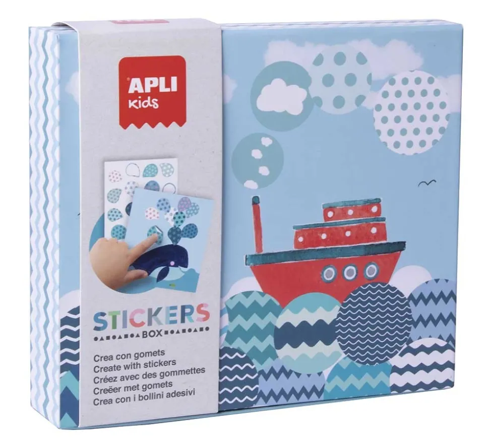 APLI Kids Stickerkaarten Boten 8 stuks