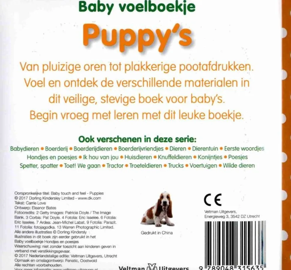 Baby voelboekje Puppy's