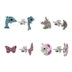 BB Klostermann Oorsteker Zilver met Strass Steentjes Best Girls