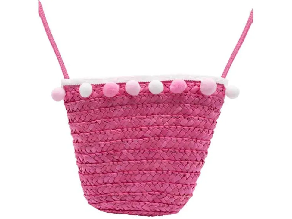 BB Klostermann Schoudertas met Roze Pompons Roze