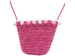 BB Klostermann Schoudertas met Roze Pompons Roze