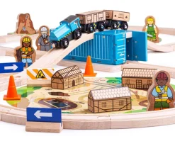 Bigjigs Houten Trein Construction Set 50-delig