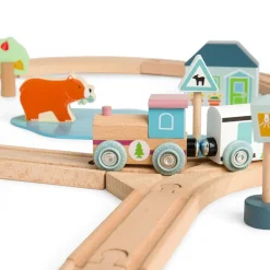 Bigjigs Treinset Houten Dieren