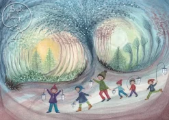 Bijdehansje Postkaart Lampion