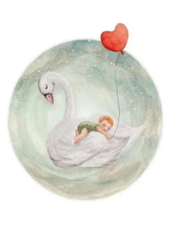 Bijdehansje Postkaart Lullababy emerald