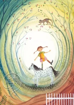 Bijdehansje Postkaart Pippi