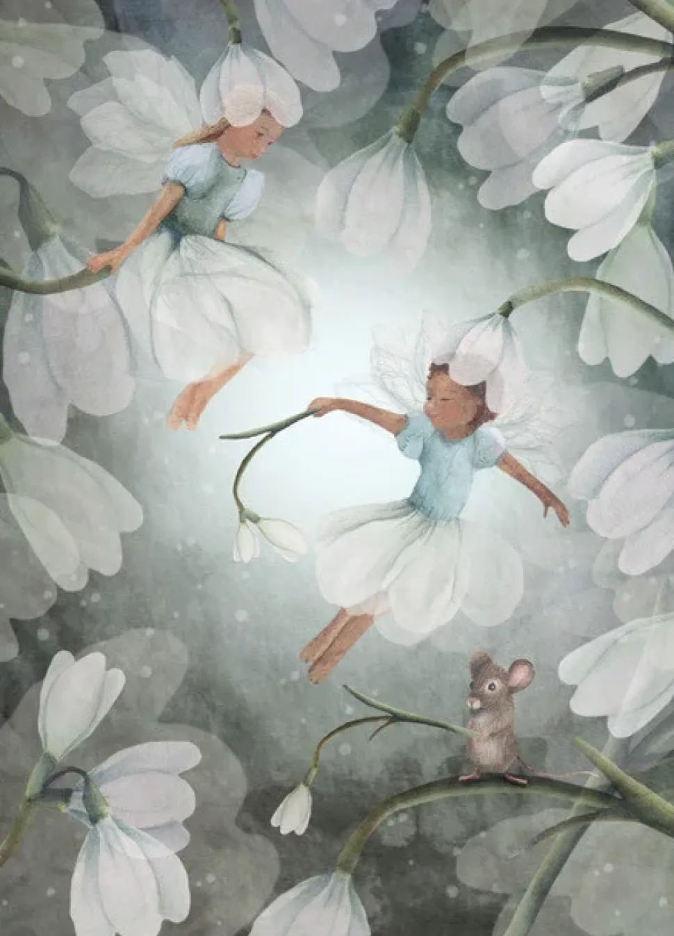 Bijdehansje Postkaart Snowdrop Wiggle