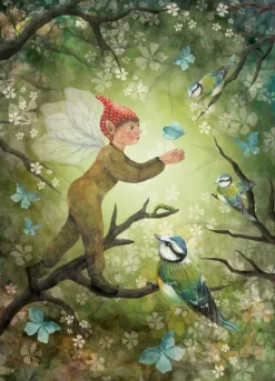 Bijdehansje Postkaart Spring Forest Fairy