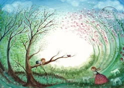 Bijdehansje Postkaart Springtime