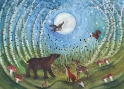 Bijdehansje Postkaart Woodland Creatures