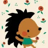 Bora Postkaart Poppy Hedgehog