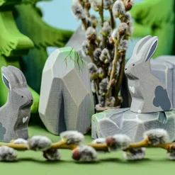 bumbu toys Konijn Grijs Zittend