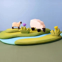 bumbu toys Schaap met Lam bij de Rivier