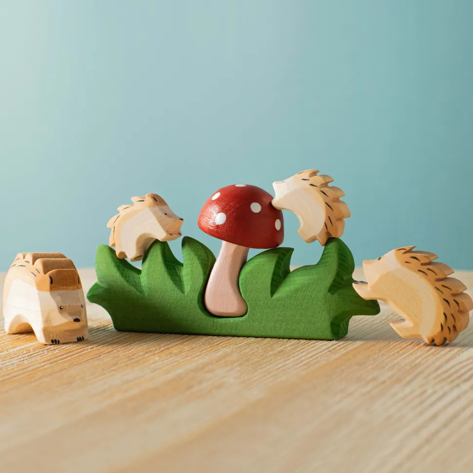 BumbuToys Paddenstoel in Gras