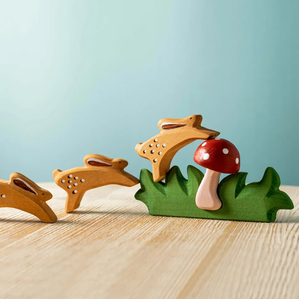 BumbuToys Paddenstoel in Gras