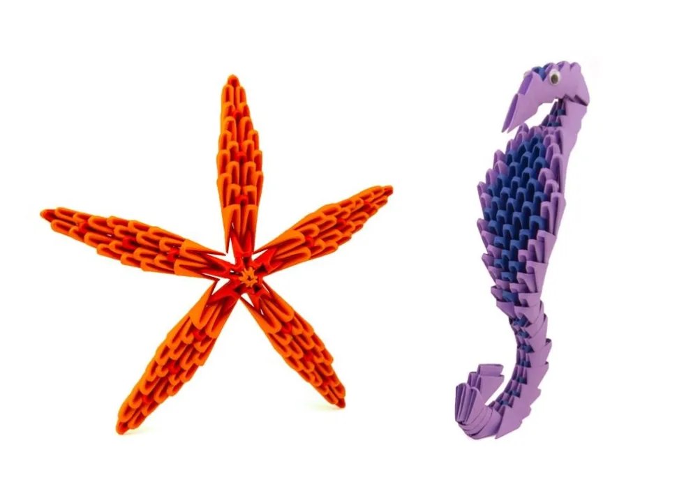 Creagami Origami Set Zeedieren 3D 4-delig