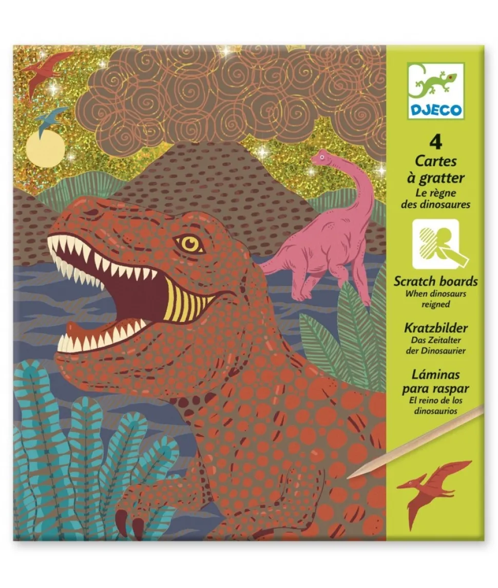 Djeco Kraskaarten Dinosauriërs