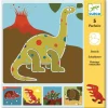 Djeco Tekensjablonen Dinosaurs