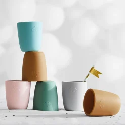 Done by Deer Siliconen Mini Beker Grey