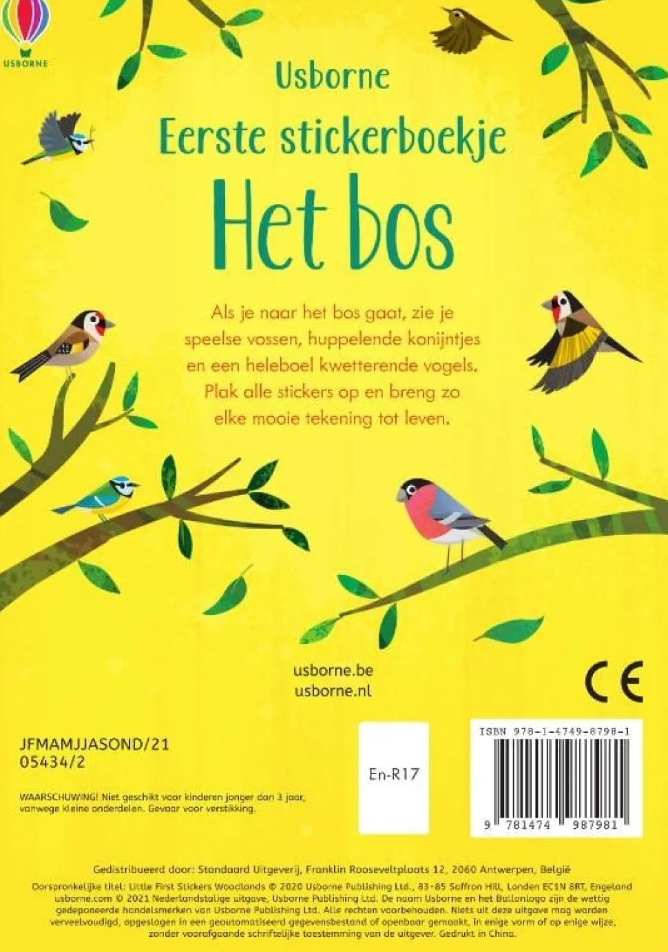 Eerste stickerboekje Het bos