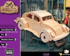 Eureka 3D Hout Model Gepetto´s Car