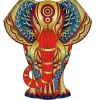 Eureka Regenboog Houten Puzzel Olifant