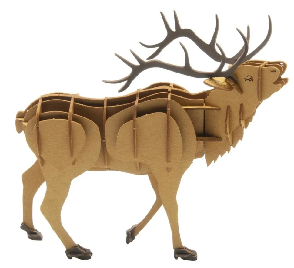 Fridolin 3D Papiermodel Hert