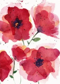 Fritsy Postkaart Klaproos Bloemen