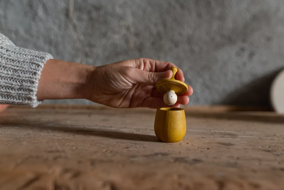 Grapat Little Things Yellow Houten Opbergdoosje 21-227