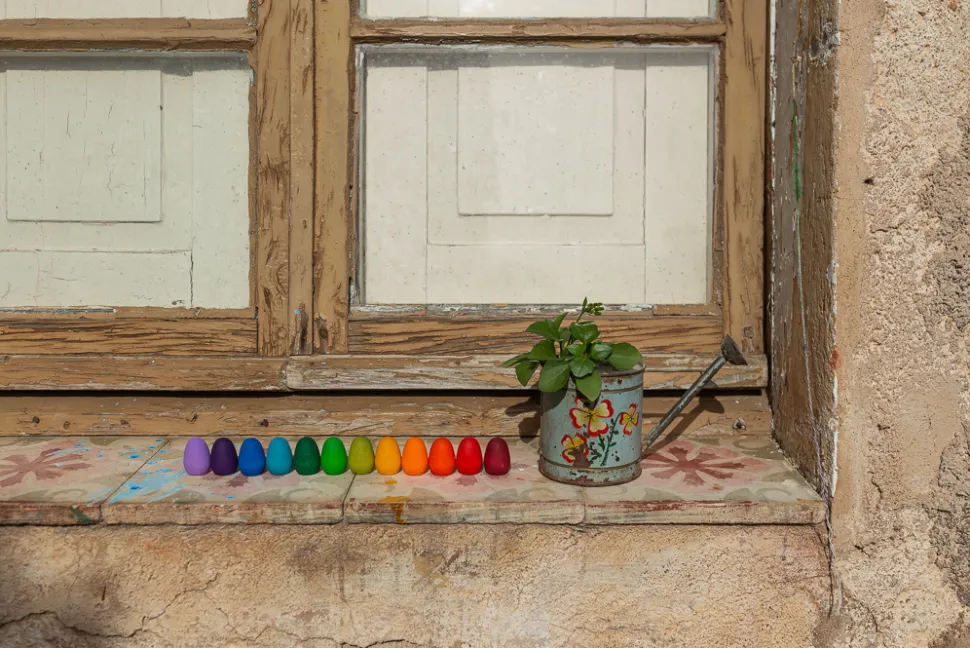 Grapat Mandala Regenboog Eitjes Houten Speelset 21-223