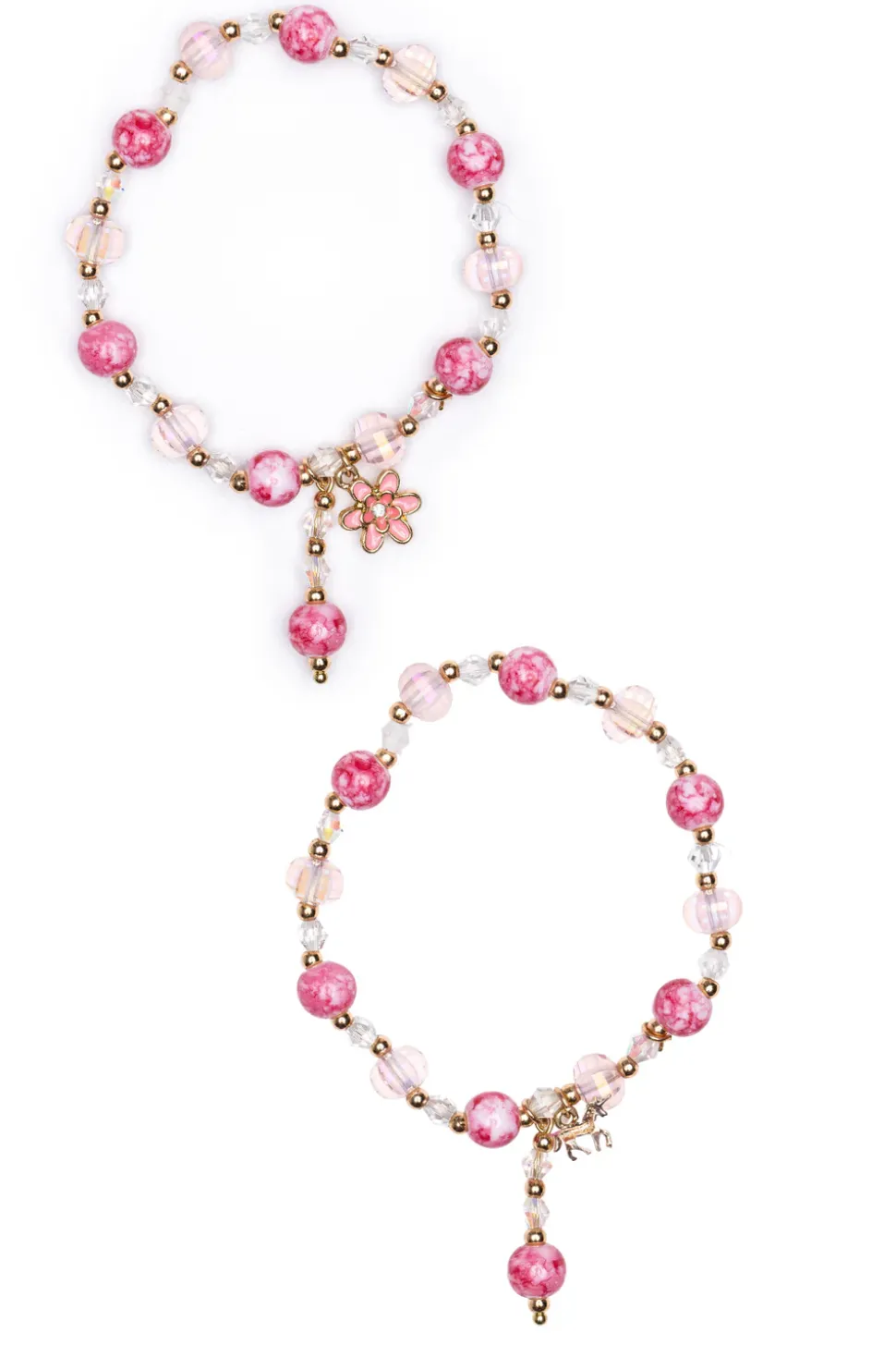 Great Pretenders Armband met Ketting Pink Crystal Bracelet