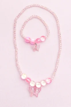 Great Pretenders Boutique Holo Pink Crystal Ketting