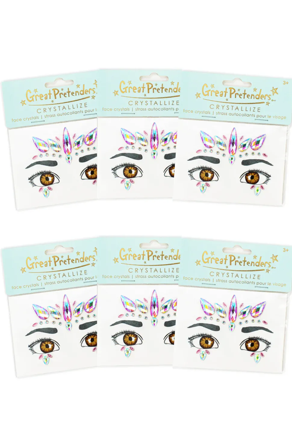 Great Pretenders Face Crystals Pink Unicorn