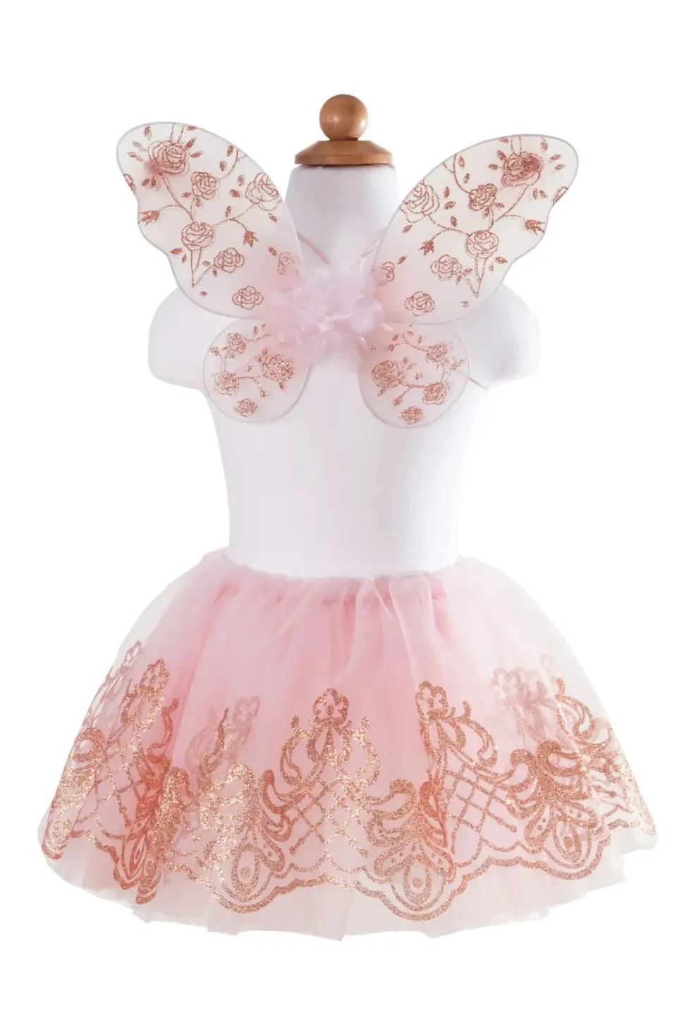 Great Pretenders Rose Goud Tutu en Vleugels Size 4-6