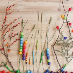 Grimm's Houten Gekleurde Kralen set 480-delig 10270