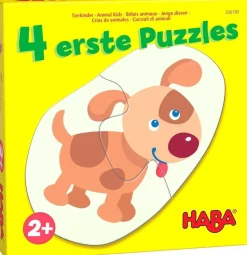Haba 4 Eerste Puzzels Jonge dieren 2pcs