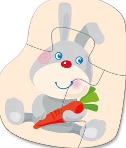 Haba 4 Eerste Puzzels Jonge dieren 2pcs