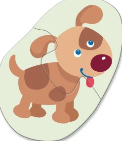 Haba 4 Eerste Puzzels Jonge dieren 2pcs