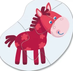 Haba 4 Eerste Puzzels Jonge dieren 2pcs