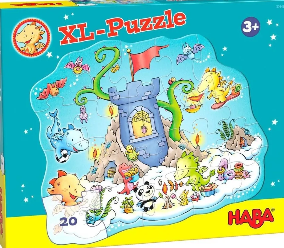 Haba Puzzel Draak Fonkelvuur XL Puzzelparty 20-pcs