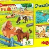 Haba Puzzels Boerderijdieren set 3-pcs