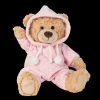 Hermann Teddy Knuffel Beer met Pyjama Roze