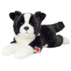 Hermann Teddy Knuffel Hond Border Collie Liggend 45 cm