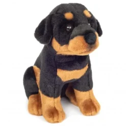 Hermann Teddy Knuffel Hond Rottweiler Zittend 30cm