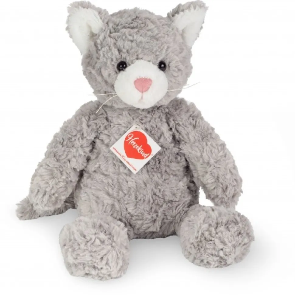Hermann Teddy Knuffel Kat Minou 33 cm
