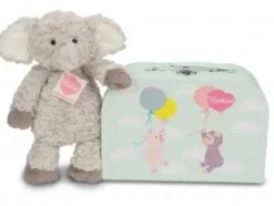 Hermann Teddy Knuffel Olifant Smartie met Koffer