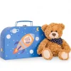 Hermann Teddy Knuffel Teddybeer Ferdi met Koffer