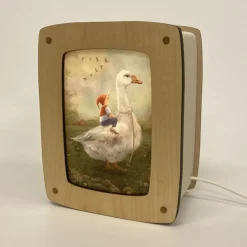 Het Houtlokael Kaartenlamp Luxe Esdoornhout