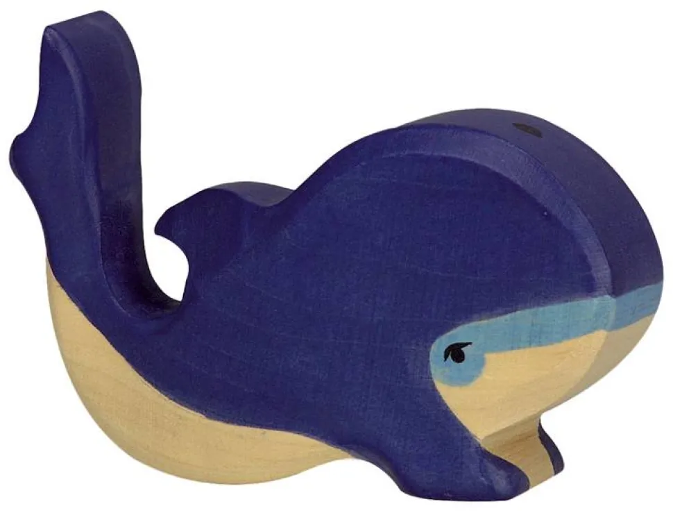 Holztiger Blauwe Vinvis Klein 80196