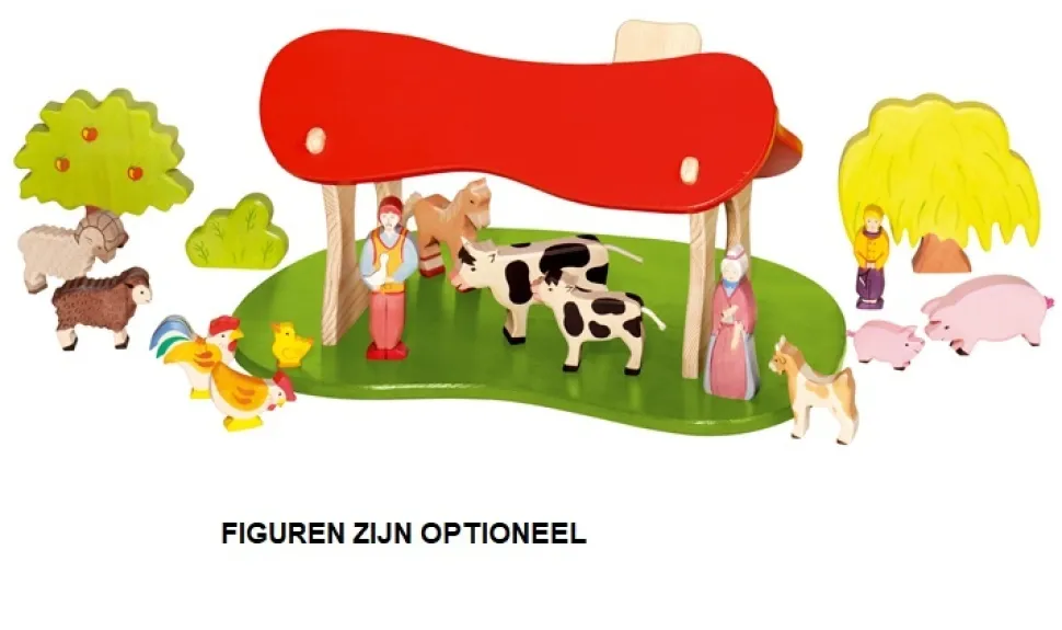 Holztiger Kerststal Schuur 80312